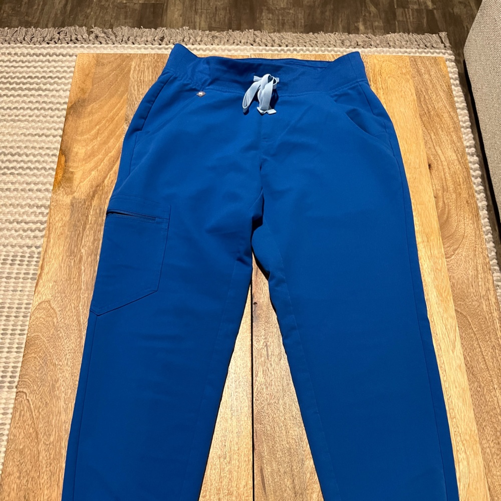 Figs Scrubs Zamora Jogger Pants - XS Petite Royal Blue